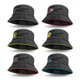 Coloured Trim Bucket Hats